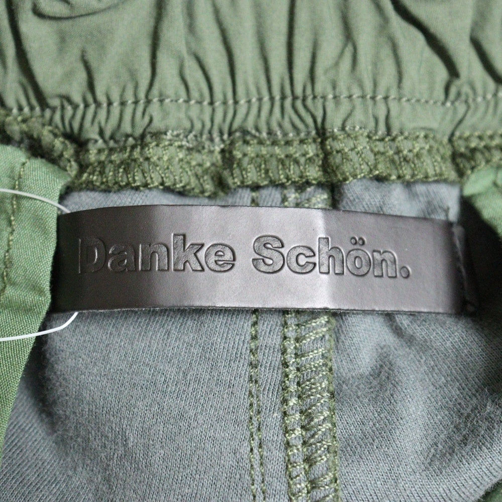 Danke Schon(ダンケシェーン) 水溶性ボンディング ジップ カーゴパンツ カーキ 23404TS-DS