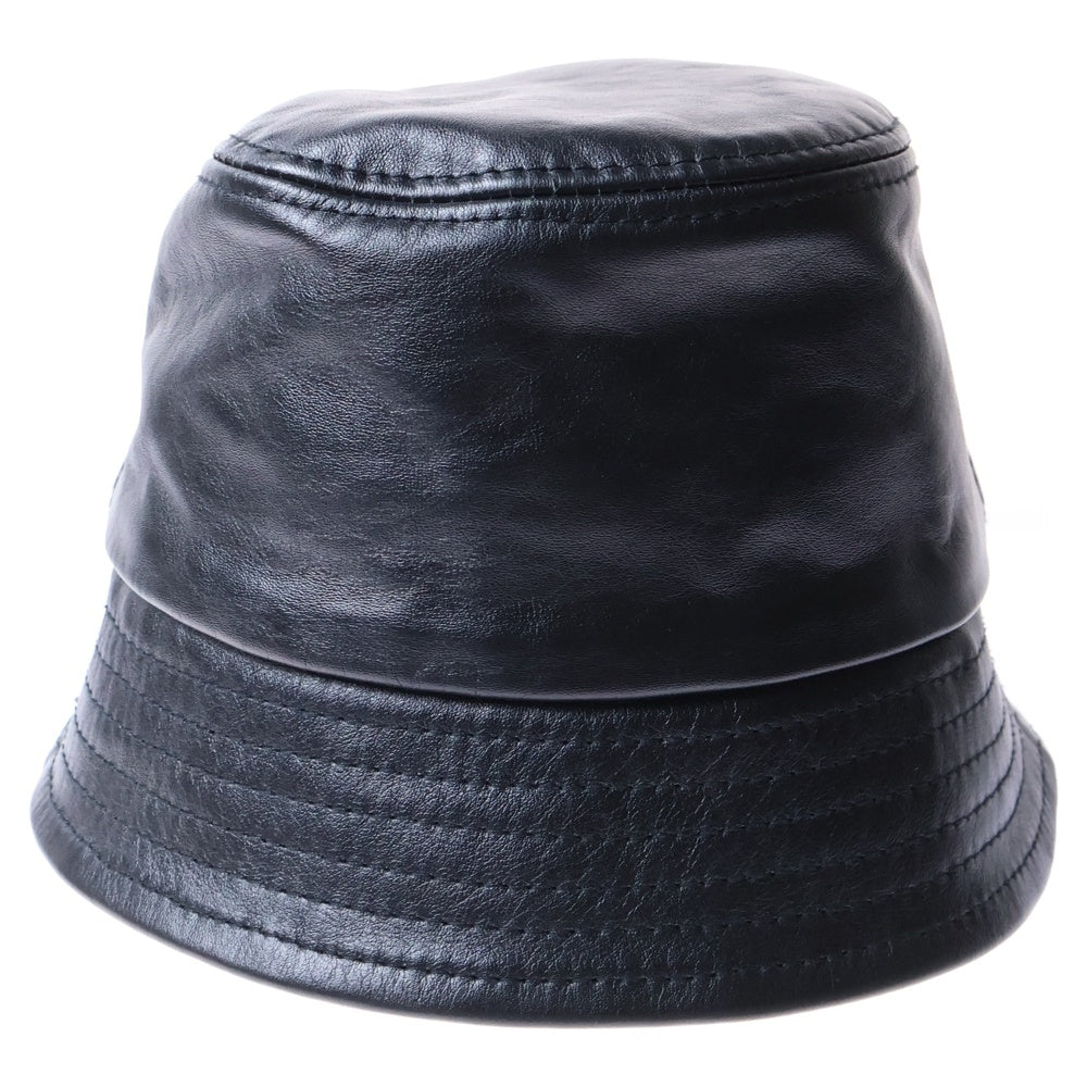 BREATH(ブレス) NEWRICH LEATHER BUCKET レザーバケットハット 帽子 ブラック BR24AW-AC8004