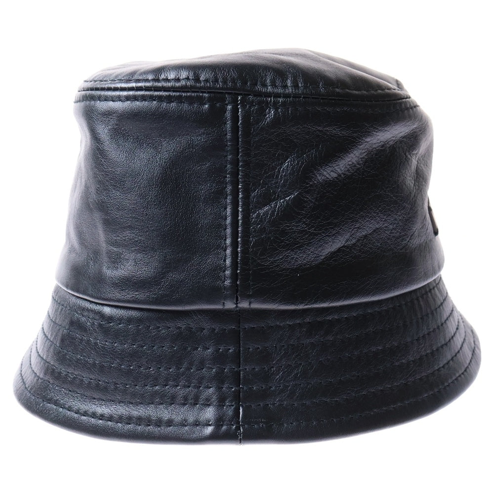 BREATH(ブレス) NEWRICH LEATHER BUCKET レザーバケットハット 帽子 ブラック BR24AW-AC8004