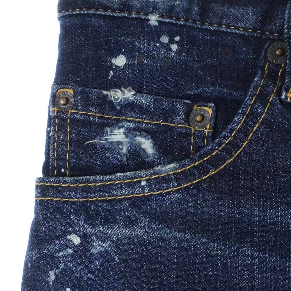 DSQUARED2(ディースクエアード) SEXY TWIST JEAN スキニー ツイスト ジーンズ デニムパンツ インディゴS71LB1008 S30664
