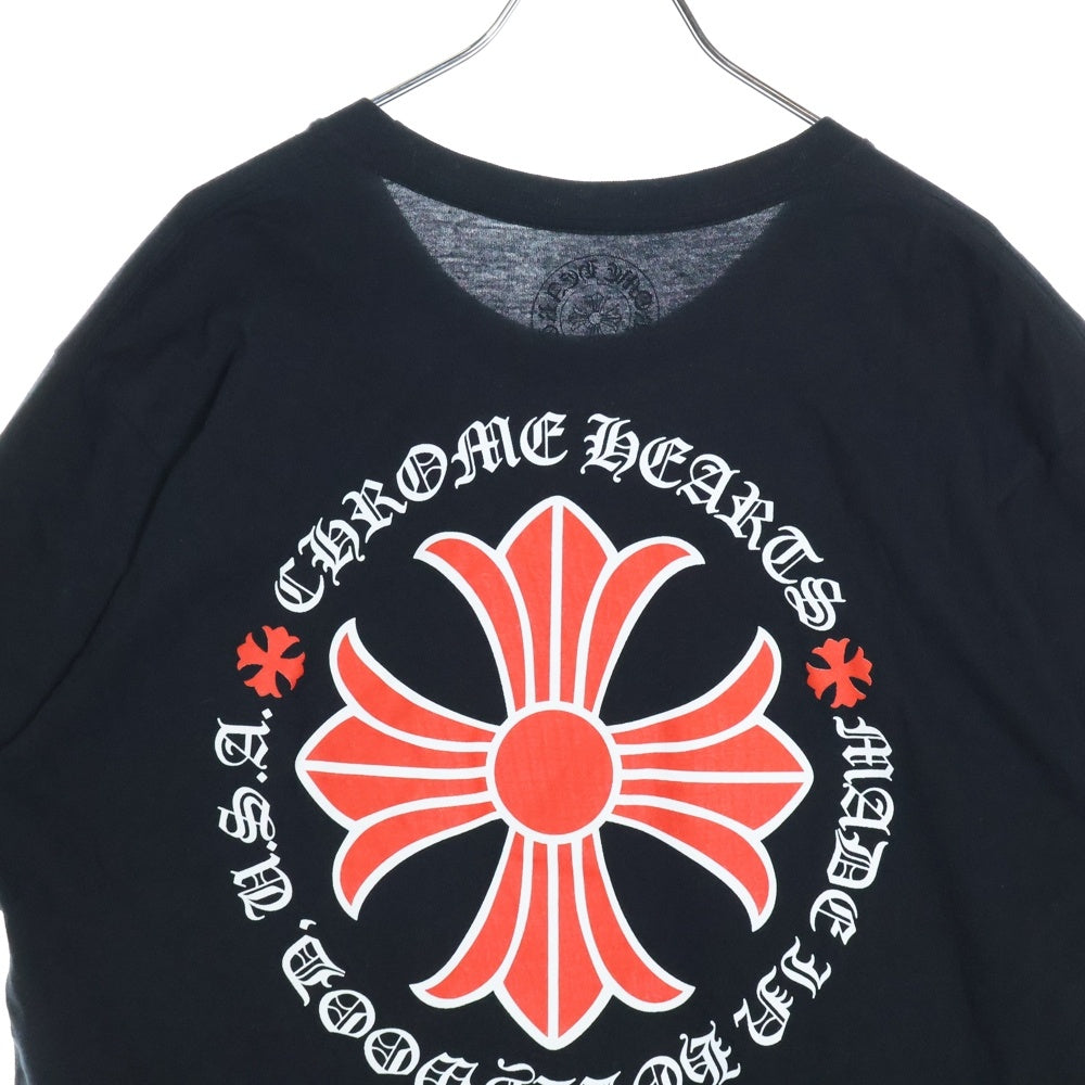 CHROME HEARTS(クロムハーツ) Made In Hollywood Plus Cross T-shirt CHプラスプリントメイドインハリウッド 半袖Tシャツカットソー レッド/ブラック