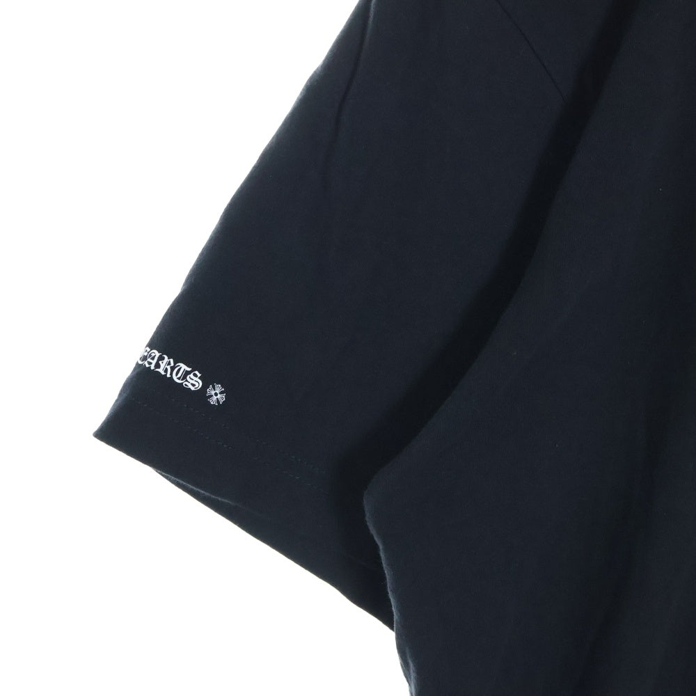 CHROME HEARTS(クロムハーツ) Made In Hollywood Plus Cross T-shirt CHプラスプリントメイドインハリウッド 半袖Tシャツカットソー レッド/ブラック