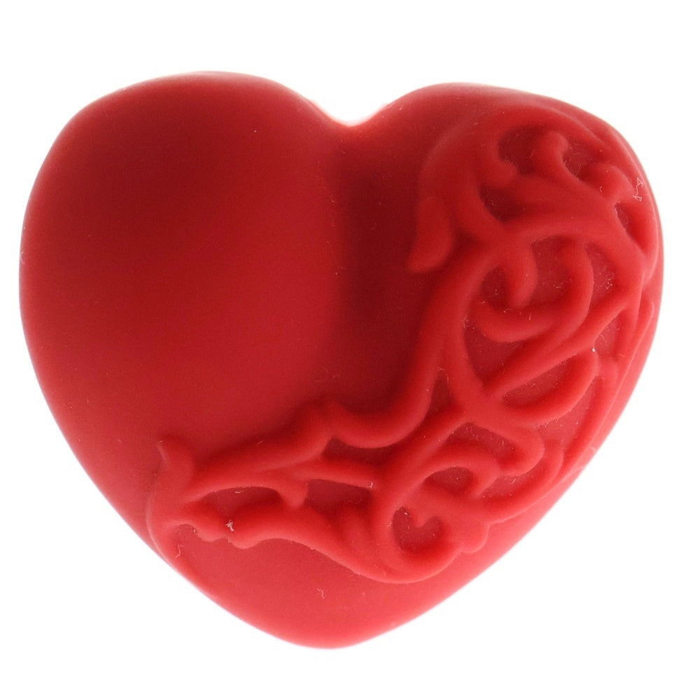 CHROME HEARTS(クロムハーツ) HEART PLSTC ハートシリコンラバーリング レッド