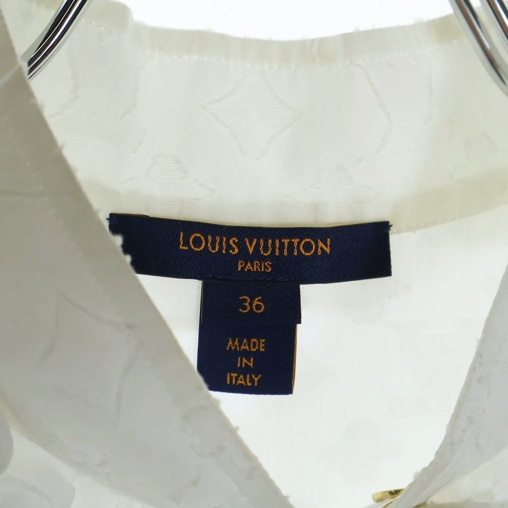 LOUIS VUITTON(ルイヴィトン) モノグラム ブラウス ホワイト RW192W AQV FHBL13