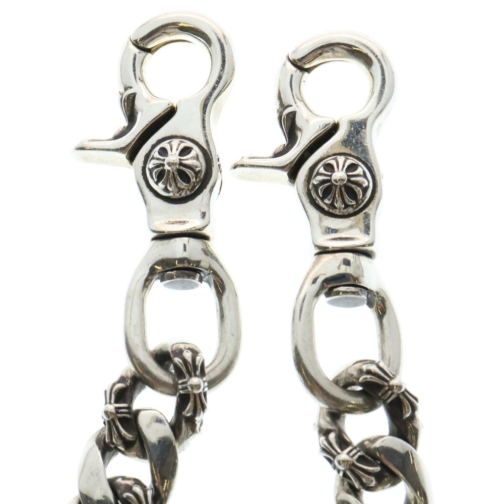 CHROME HEARTS(クロムハーツ) FANCY LONG-T/2クリップロングファンシー ウォレットチェーン シルバー BCA075