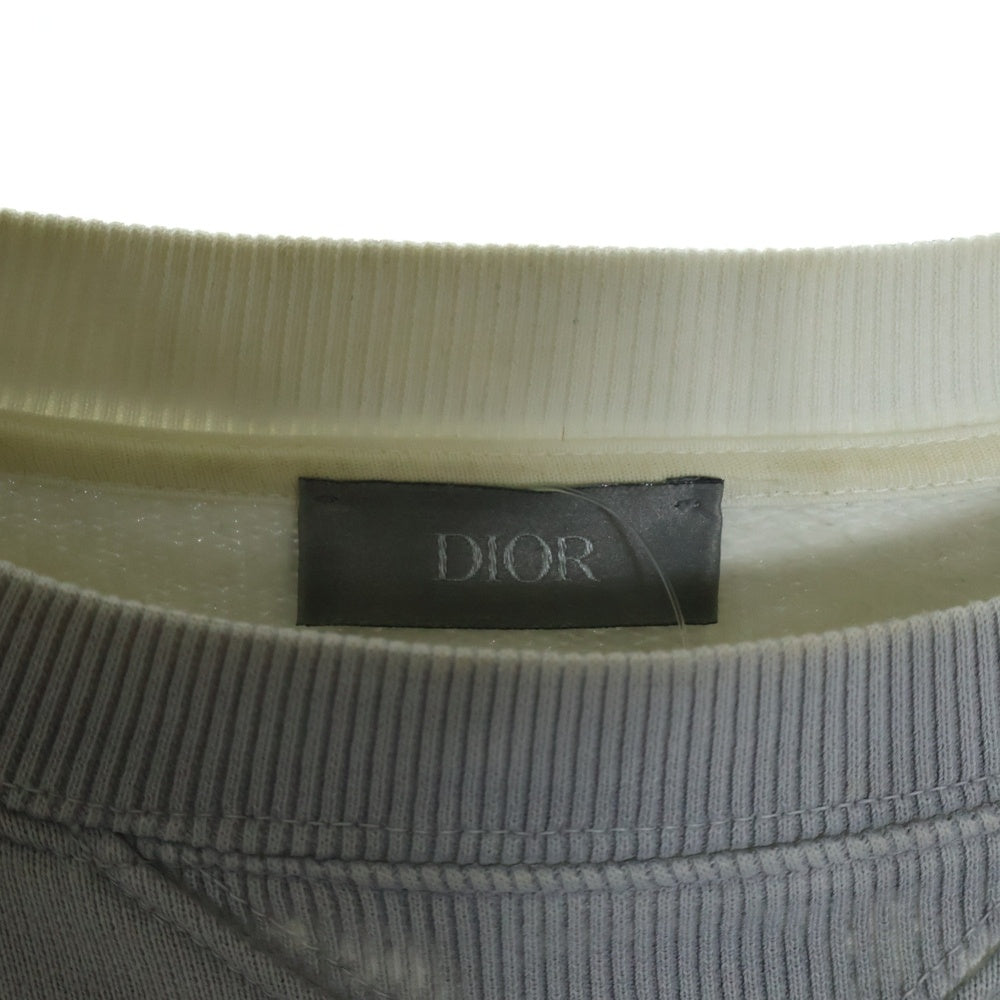 DIOR(ディオール) 20SS DIOR AND SHAWN ディオール&ショーン クルーネックロゴプリントトレーナー スウェット グレー 033J604B0531