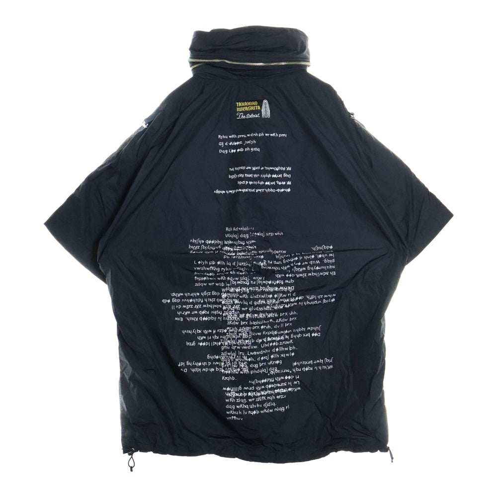 TAKAHIROMIYASHITA The SoloIst.(タカヒロミヤシタザソロイスト) 23SS accordion hood anorak jacket アコーディオンフーディ アノラック ナイロンジャケット sj.0013aSS23 ブラック