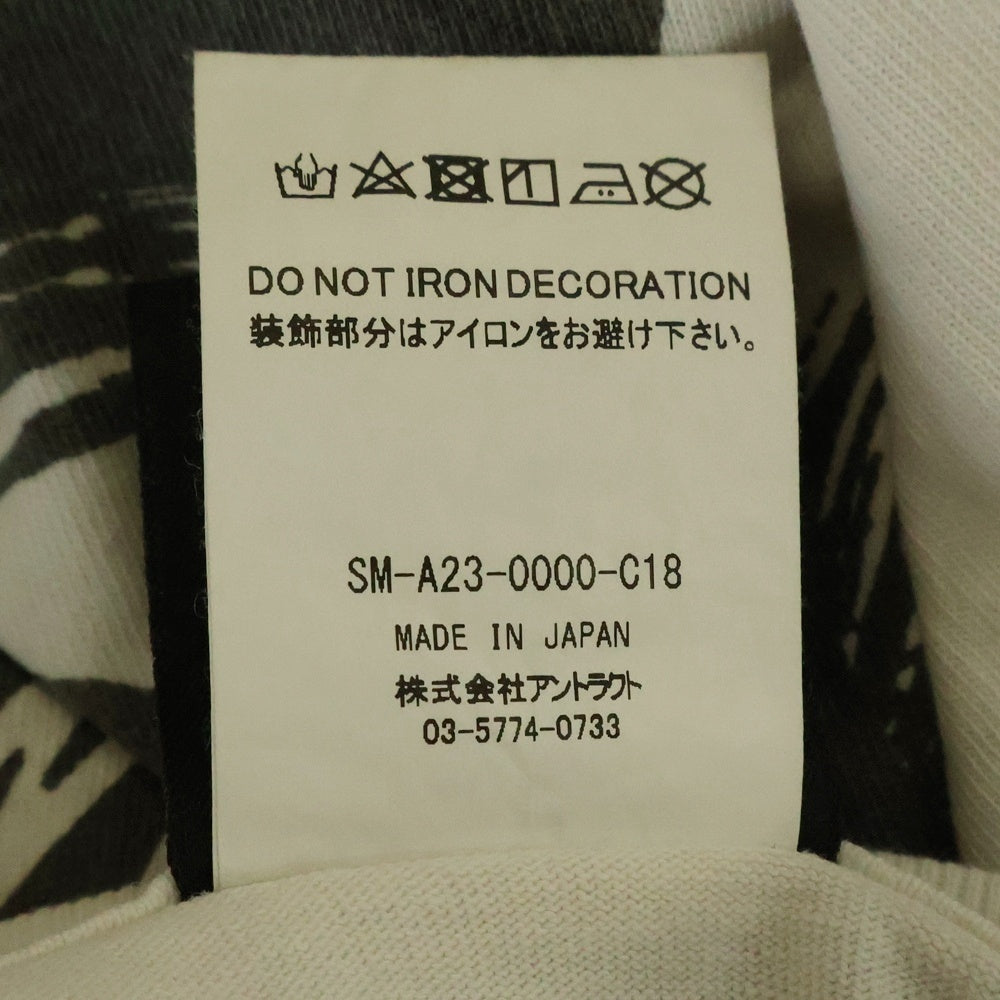 SAINT MICHAEL(セントマイケル) 23AW ×KAWAMURA KOSUKE KK/SS TEE 23AW 23AWCOMPLICATED カワムラ コウスケ コンプリート キリスト プリント ヴィンテージ加工 半袖Tシャツ SM-A23-0000-C18