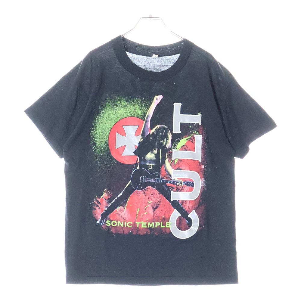 VINTAGE(ヴィンテージ) 80s THE CULT SONIC TEMPLE カルト ソニック 両面プリント Tシャツ 半袖カットソー ブラック
