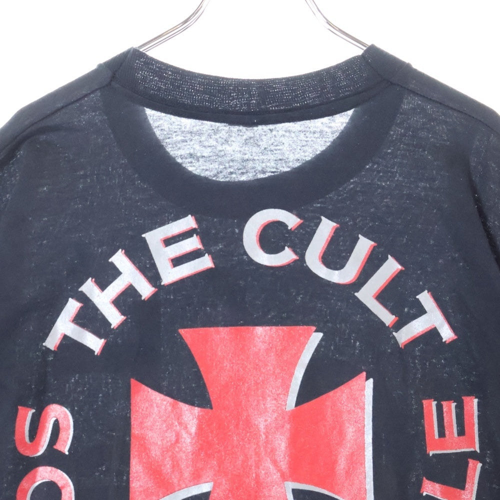 VINTAGE(ヴィンテージ) 80s THE CULT SONIC TEMPLE カルト ソニック 両面プリント Tシャツ 半袖カットソー ブラック