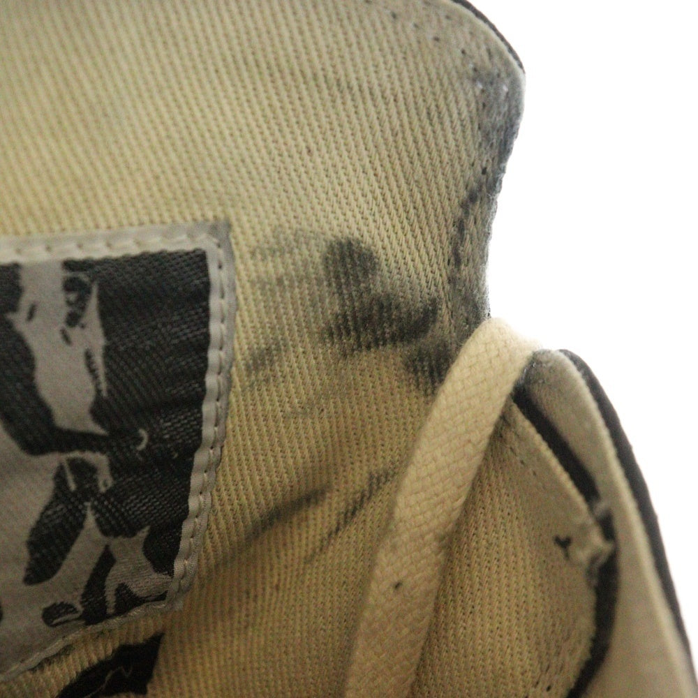 Rick Owens(リックオウエンス) DRKSHDW ABSTRACT アブストラクト キャンバス ハイカットスニーカーシューズ ブラック