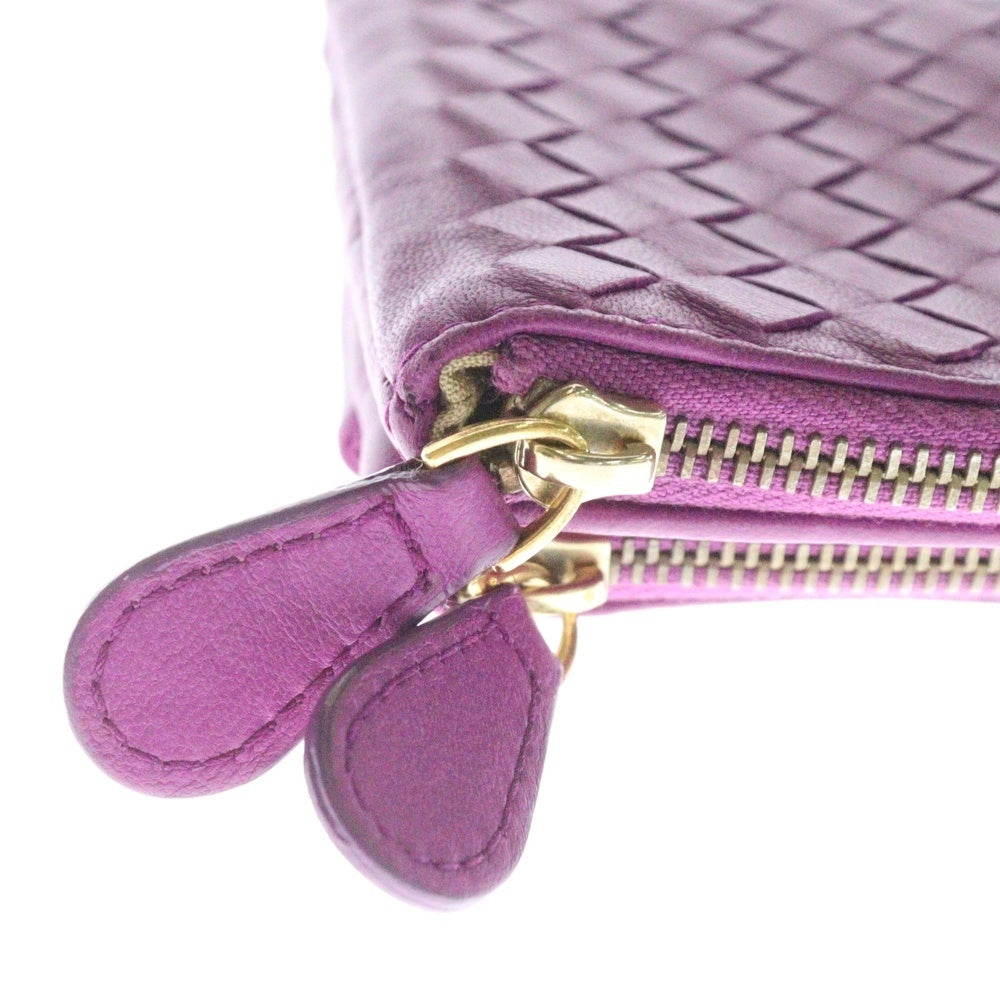BOTTEGA VENETA(ボッテガヴェネタ) クラッチバッグ ウォレット ラムレザー 長財布 パープル