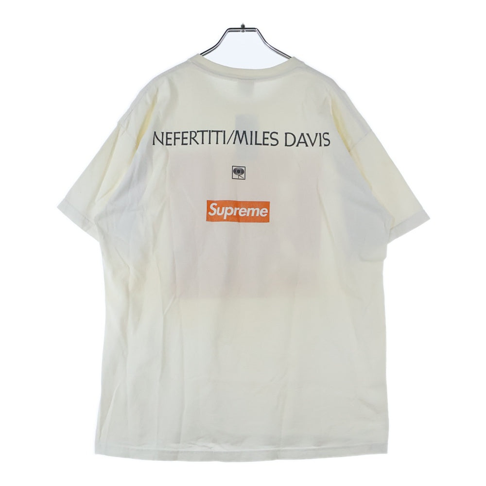 SUPREME(シュプリーム) 08SS ×Miles Davis Nefe rtiti Tee マイルドデイビス フォトプリント 半袖Tシャツ ホワイト