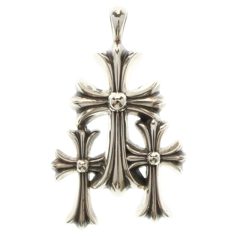 CHROME HEARTS(クロムハーツ) 3 CH CRS SML トリプルCHクロス スモール ペンダントトップ シルバー BCA201