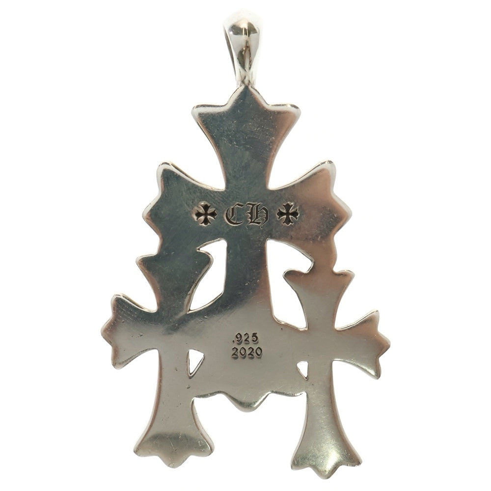 CHROME HEARTS(クロムハーツ) 3 CH CRS SML トリプルCHクロス スモール ペンダントトップ シルバー BCA201