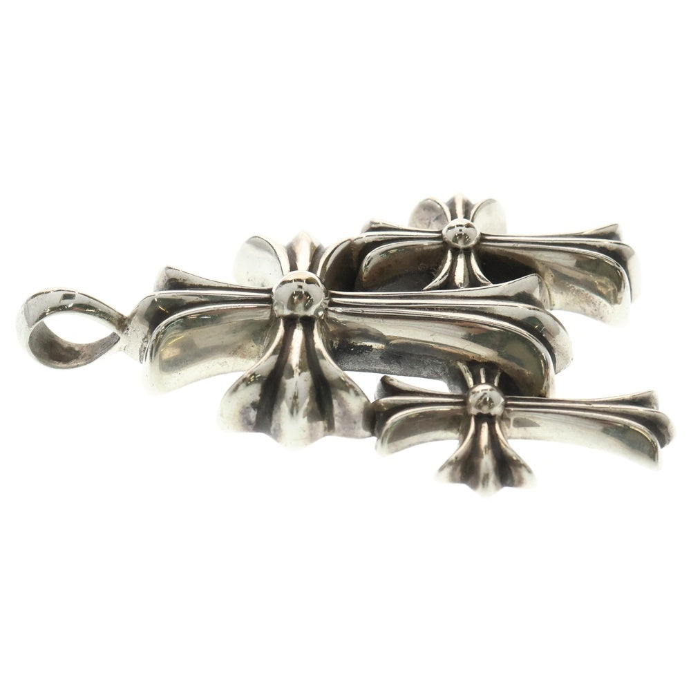 CHROME HEARTS(クロムハーツ) 3 CH CRS SML トリプルCHクロス スモール ペンダントトップ シルバー BCA201