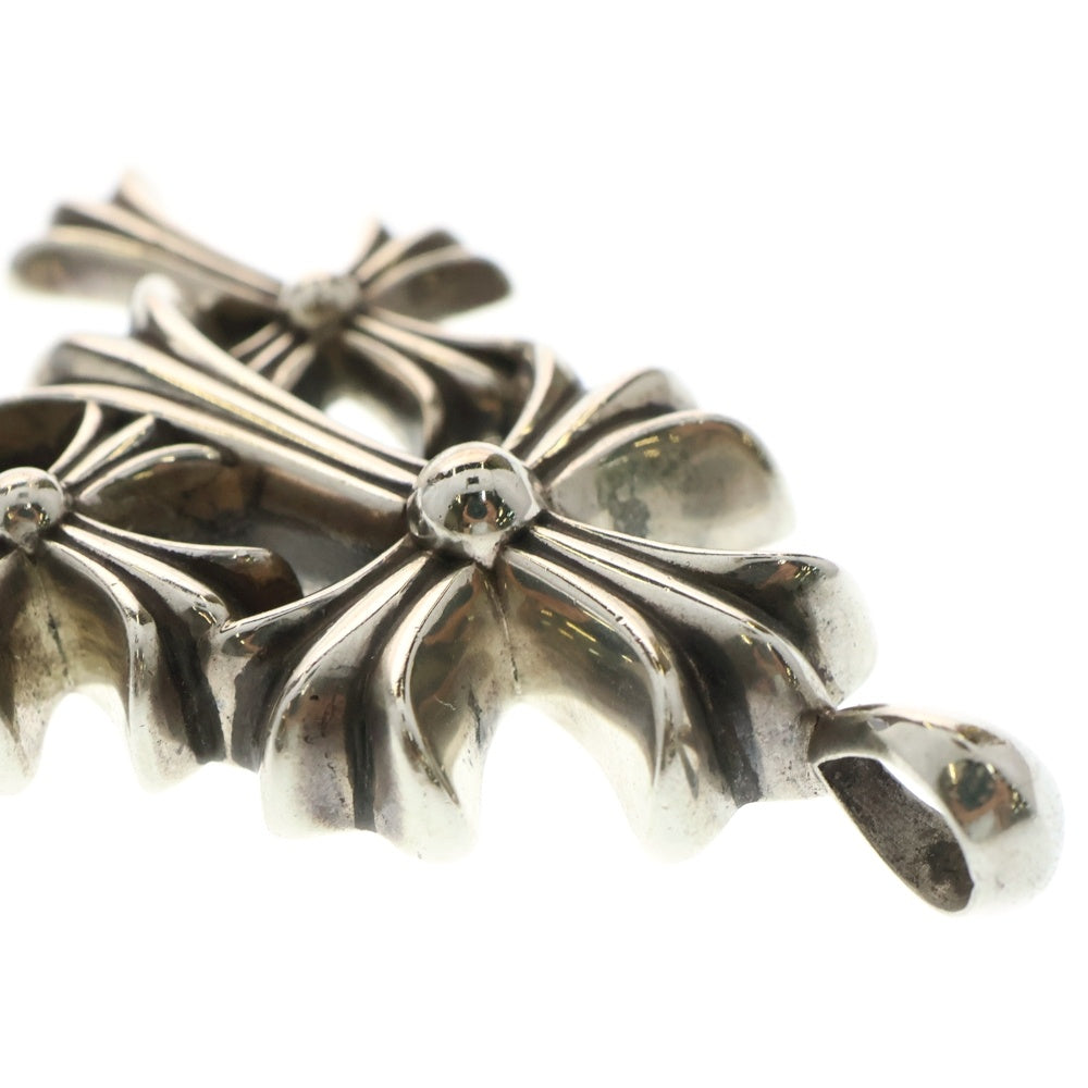 CHROME HEARTS(クロムハーツ) 3 CH CRS SML トリプルCHクロス スモール ペンダントトップ シルバー BCA201