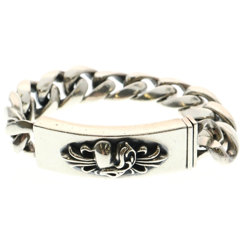CHROME HEARTS(クロムハーツ) ID FLRL HEART/フローラルハートIDクラシックリンク シルバーブレスレット 11リンク シルバー