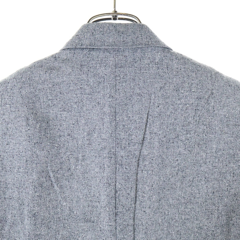 JOHN LAWRENCE SULLIVAN(ジョンローレンスサリバン) シルクウール クロップド 2B テーラードジャケット 1A008 12-03 グレー