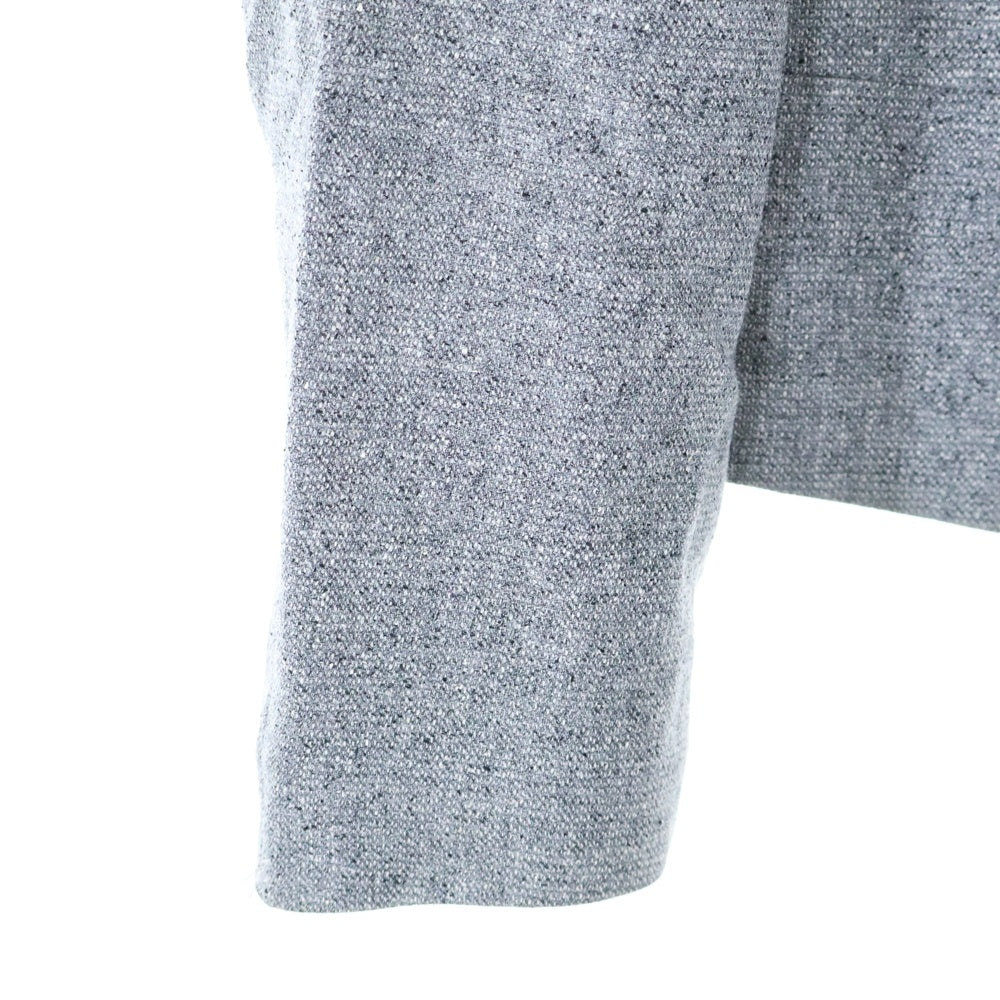 JOHN LAWRENCE SULLIVAN(ジョンローレンスサリバン) シルクウール クロップド 2B テーラードジャケット 1A008 12-03 グレー