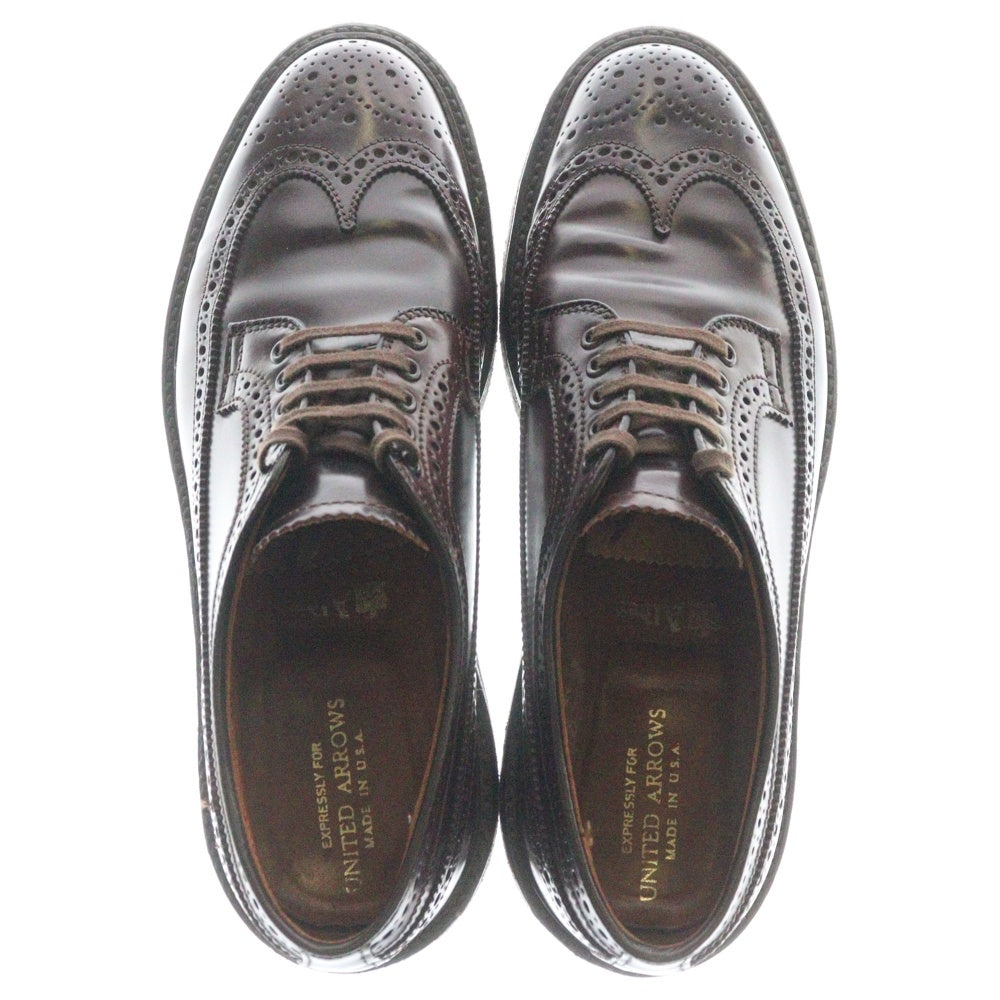 Alden(オールデン) UNITED ARROWS別注 コードバン ウィングチップ レースアップレザーシューズ ブラウン N6502