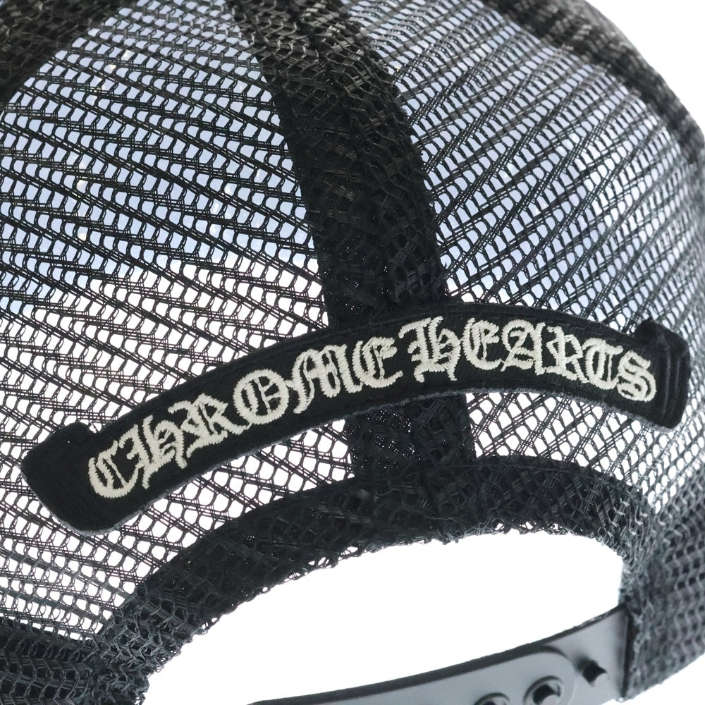 CHROME HEARTS(クロムハーツ) King Taco Trucker Cap キングタコ トラッカーキャップ クロスボールボタン メッシュ帽子 ブラック/ホワイト