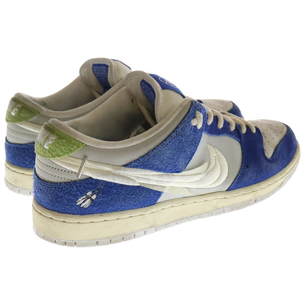 NIKE SB(ナイキエスビー) ×FLY STREETWEAR DUNK LOW GARDENIA フライストリートウェアコラボ ダンク ガーデニア ローカットスニーカー ブルー/ホワイト US10.5/28.5cm DQ5130-400