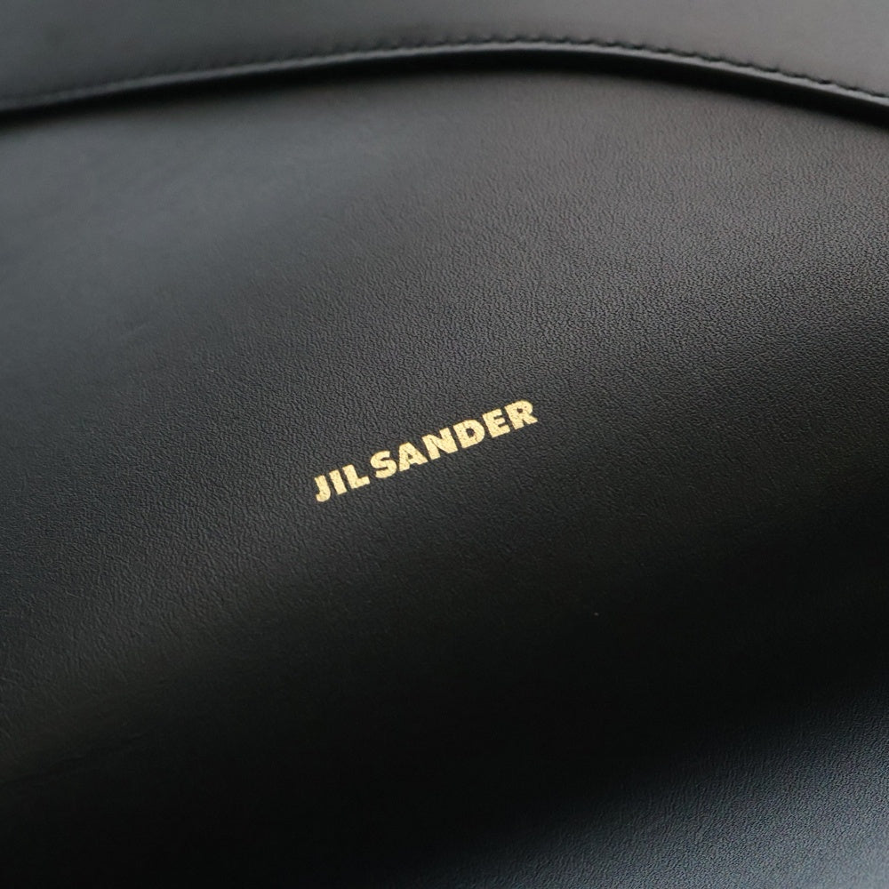 JIL SANDER(ジルサンダー) 25SS Vertigo ミディアム 2WAYレザーショルダーバッグ ハンドバッグ ブラック J08WD073