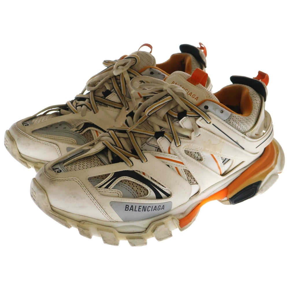 BALENCIAGA(バレンシアガ) TRACK TRAINERS 542023 トラック トレーナー ローカットスニーカー ホワイト/オレンジ
