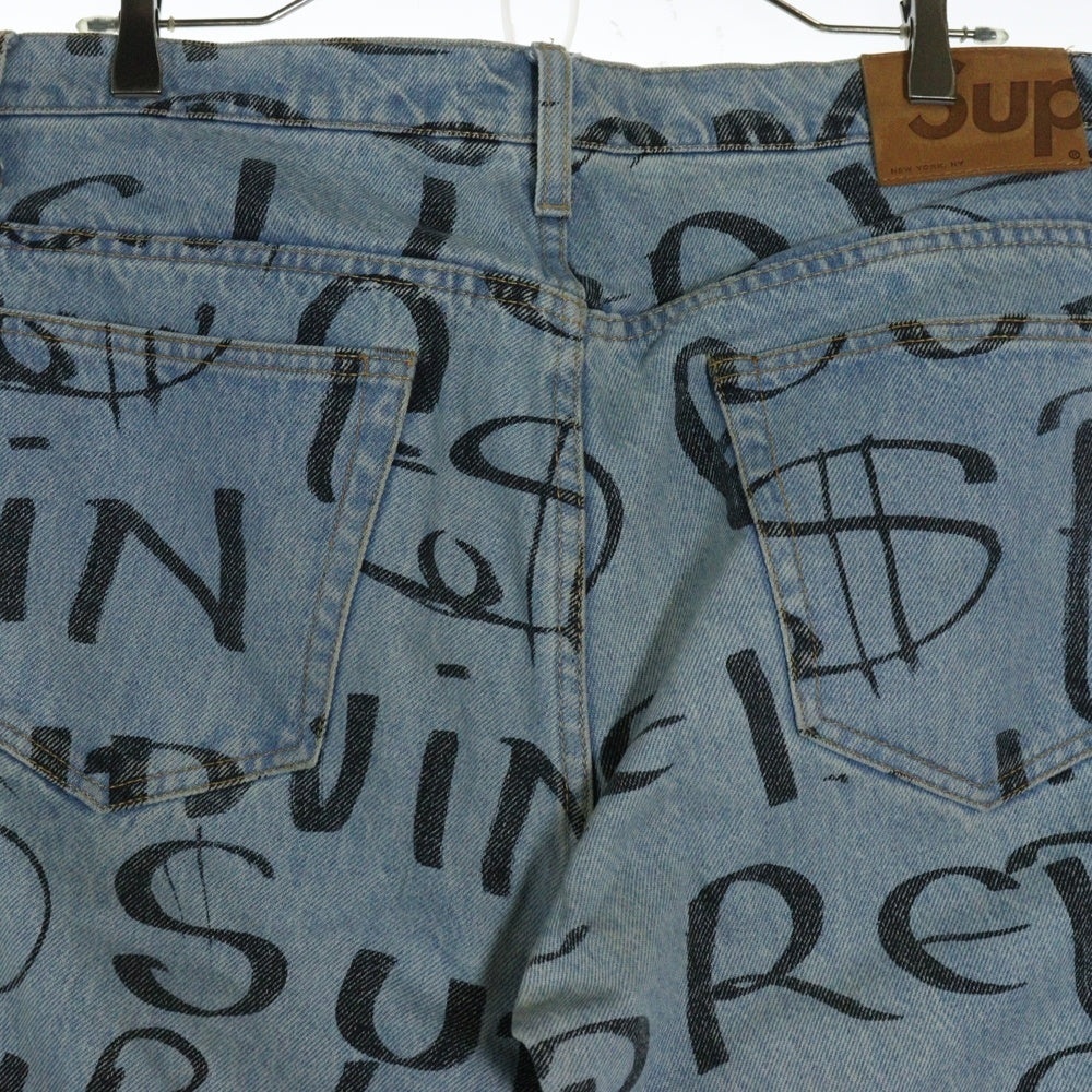 SUPREME(シュプリーム) 20AW Black Ark Regular Jean ブラックアークグラフィティ レギュラーデニムパンツ インディゴブルー