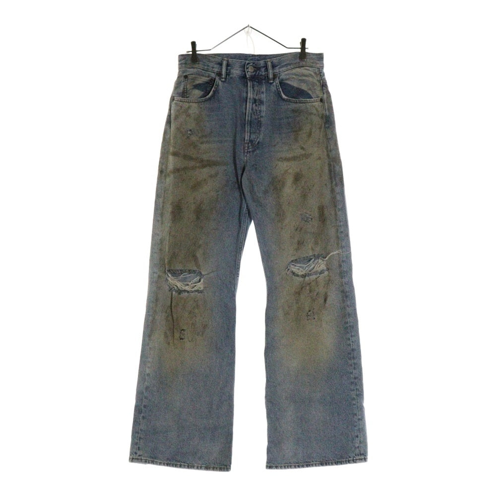 Acne Studios(アクネ ストゥディオズ) 2021M PENICILLIN ペニシリン ダメージ加工 デニムパンツ ジーンズ インディゴ B00403