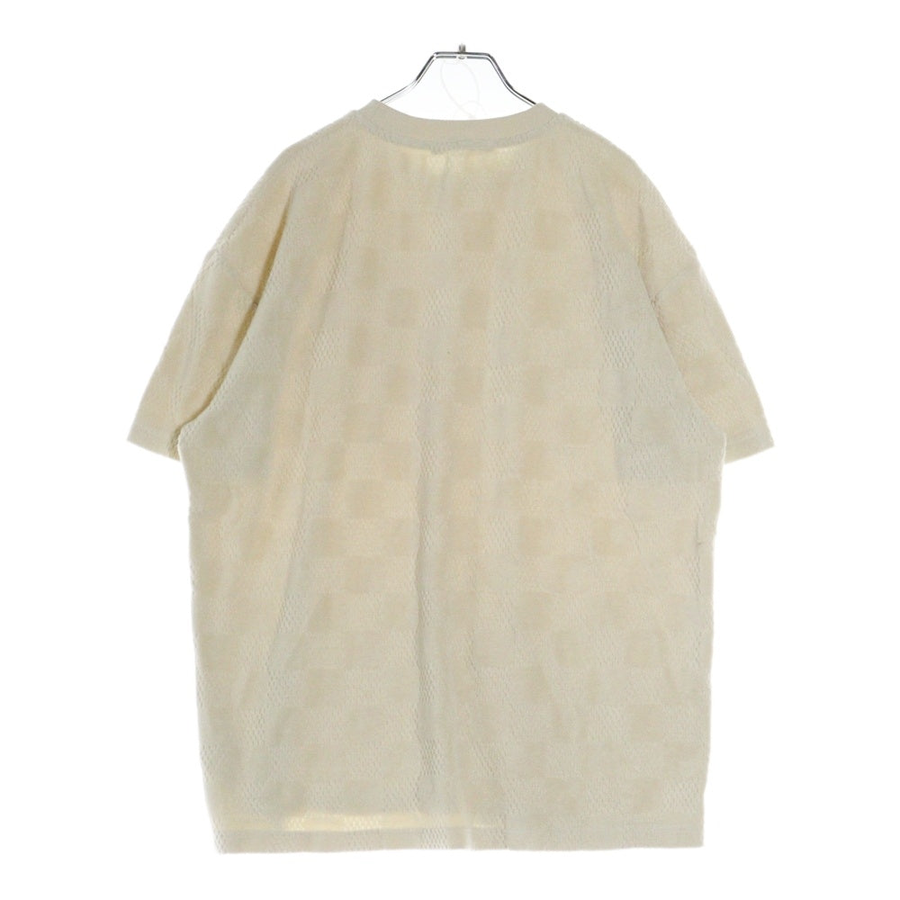LOUIS VUITTON(ルイヴィトン) 25AW ダミエ パイル地 半袖Tシャツ カットソー アイボリー RM252MQ RVP HRY44W