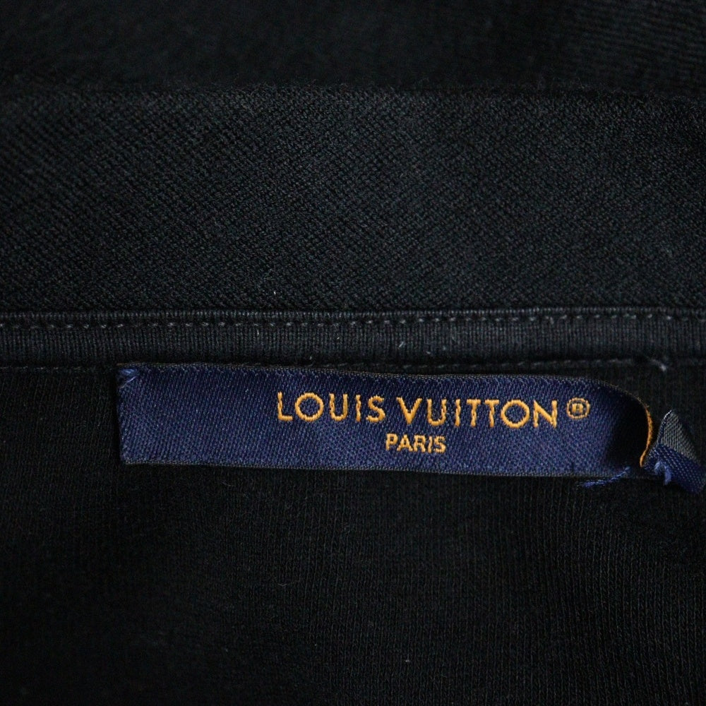LOUIS VUITTON(ルイヴィトン) 25AW LVラインストーンロゴ 半袖Tシャツ カットソー ブラック RM252ME RWC HTY42W
