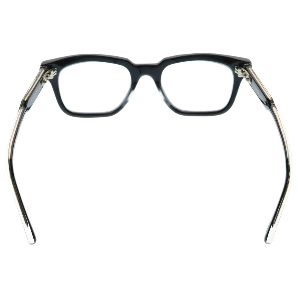 CHROME HEARTS(クロムハーツ) AMBIDIXTROUS CHプラステンプルスクエアフレーム眼鏡 ブラック/シルバー