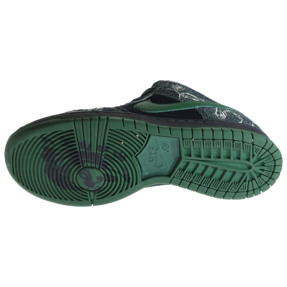 NIKE SB(ナイキエスビー) ×THERE SKATEBOARDS DUNK LOW PRO ANTHRACITE AND GORGE GREEN HF7743-001 SB ダンク ローカットスニーカー プロ アンスラサイト アンド ゴージグリーン
