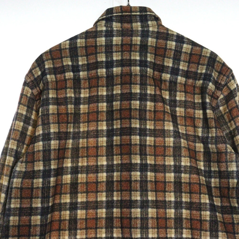 GIVENCHY(ジバンシィ) ウール チェック柄 長袖シャツ ブラウン