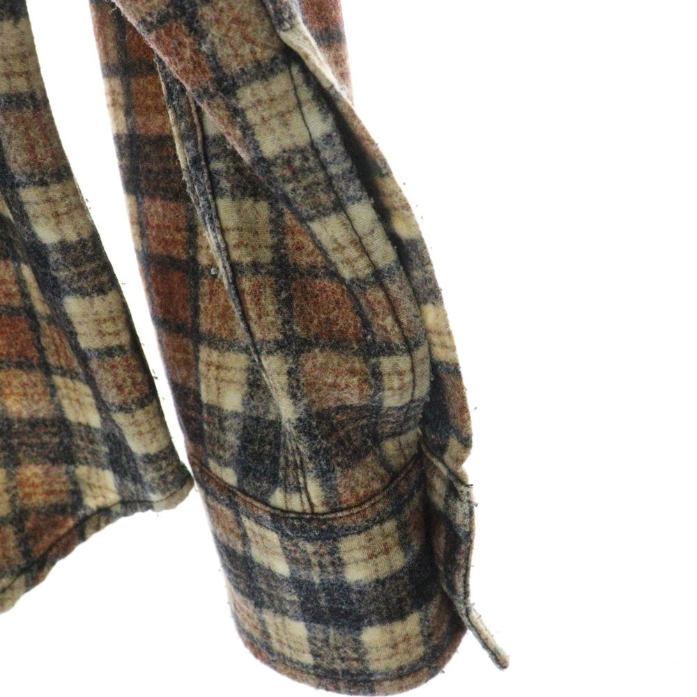 GIVENCHY(ジバンシィ) ウール チェック柄 長袖シャツ ブラウン