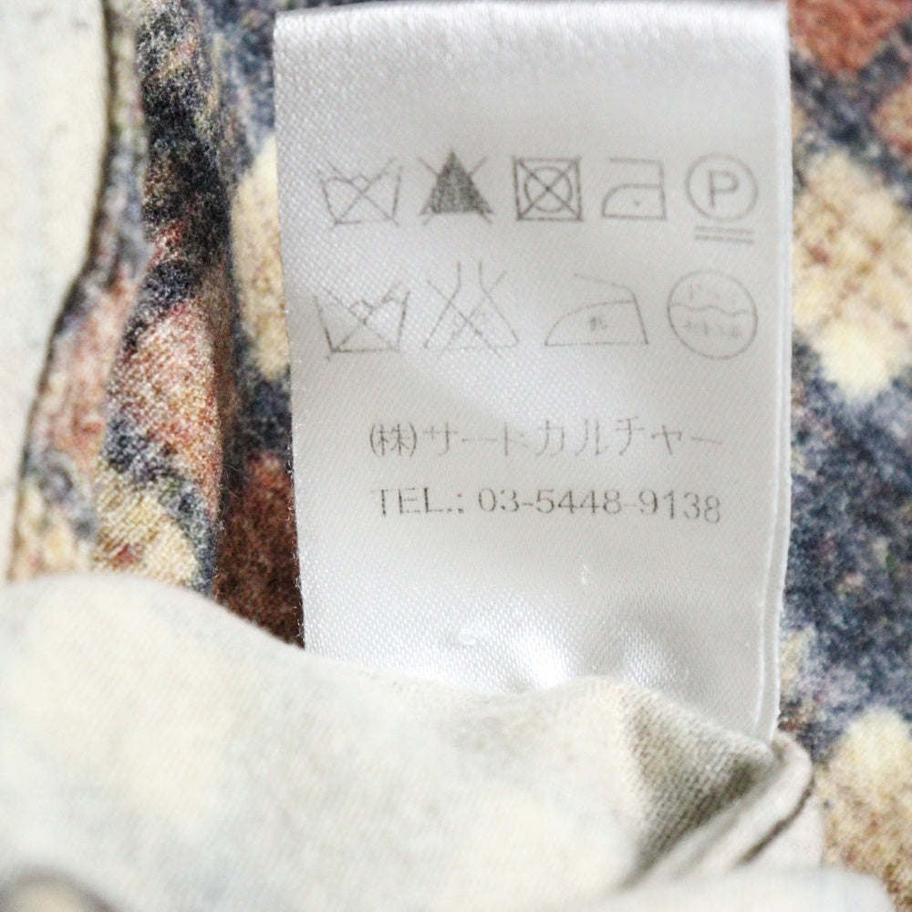 GIVENCHY(ジバンシィ) ウール チェック柄 長袖シャツ ブラウン