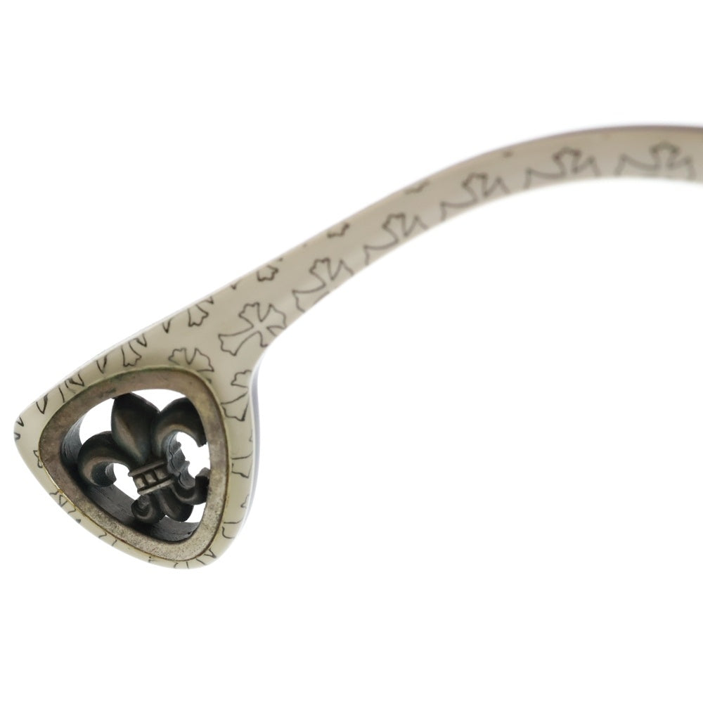 CHROME HEARTS(クロムハーツ) DRILLED BSフレア ウェリントン ブラックフレーム アイウェア 眼鏡 ブラック