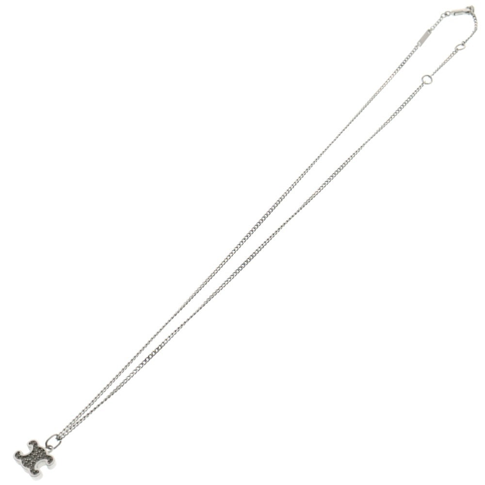 CELINE(セリーヌ) トリオンフ ラインストーン ネックレス シルバー