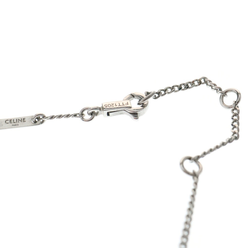 CELINE(セリーヌ) トリオンフ ラインストーン ネックレス シルバー