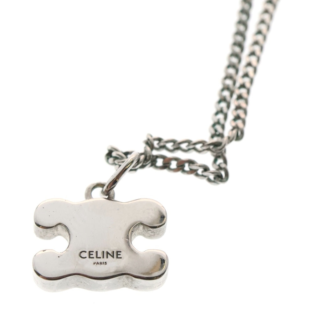 CELINE(セリーヌ) トリオンフ ラインストーン ネックレス シルバー