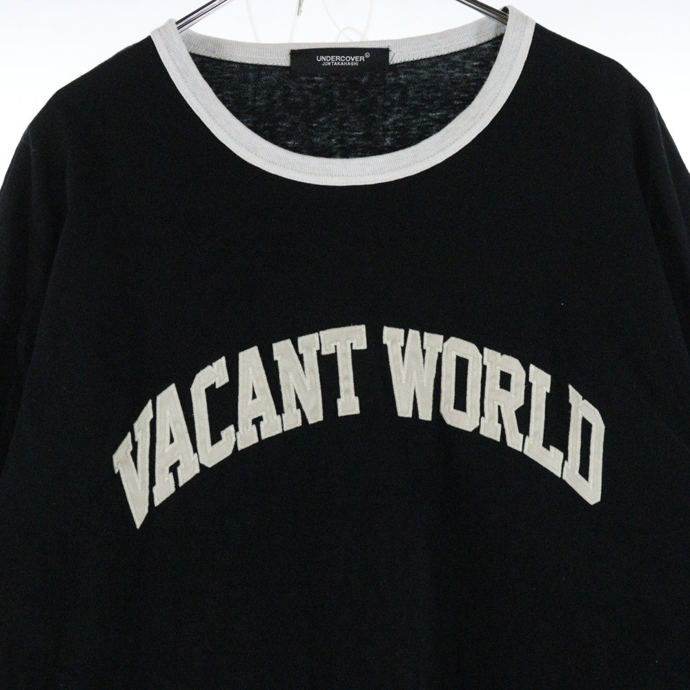 UNDERCOVER(アンダーカバー) crew neck t-shirt フロントロゴ クルーネックコットン長袖 ブラック UC1C4810