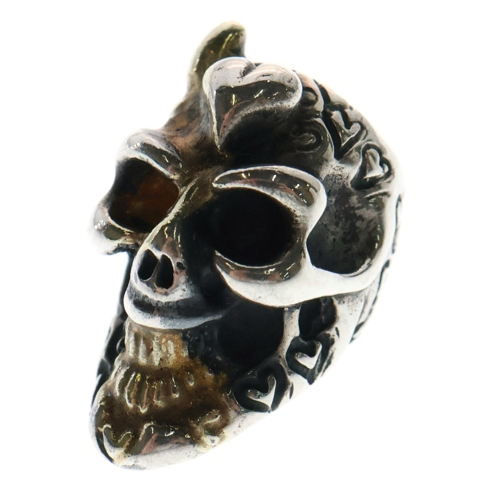 Bill Wall Leather/BWL(ビルウォールレザー) Graffiti Skull Bead グラフィティ スカルビーズ ハートスタンプ ネックレスビーズ シルバー/ゴールド