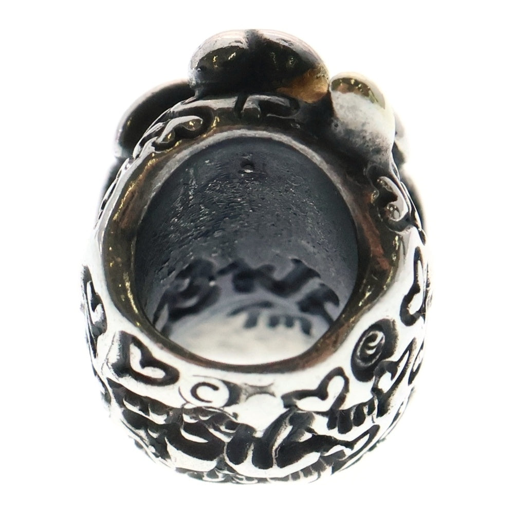 Bill Wall Leather/BWL(ビルウォールレザー) Graffiti Skull Bead グラフィティ スカルビーズ ハートスタンプ ネックレスビーズ シルバー/ゴールド
