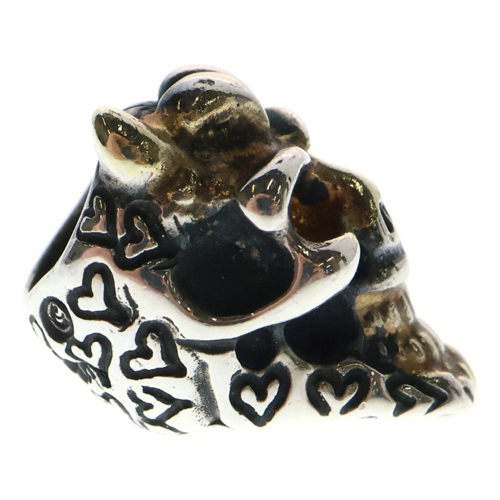 Bill Wall Leather/BWL(ビルウォールレザー) Graffiti Skull Bead グラフィティ スカルビーズ ハートスタンプ ネックレスビーズ シルバー/ゴールド
