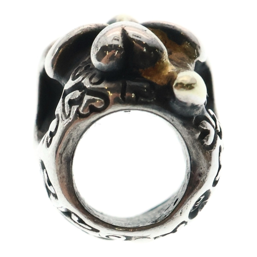 Bill Wall Leather/BWL(ビルウォールレザー) Graffiti Skull Bead グラフィティ スカルビーズ ハートスタンプ ネックレスビーズ シルバー/ゴールド