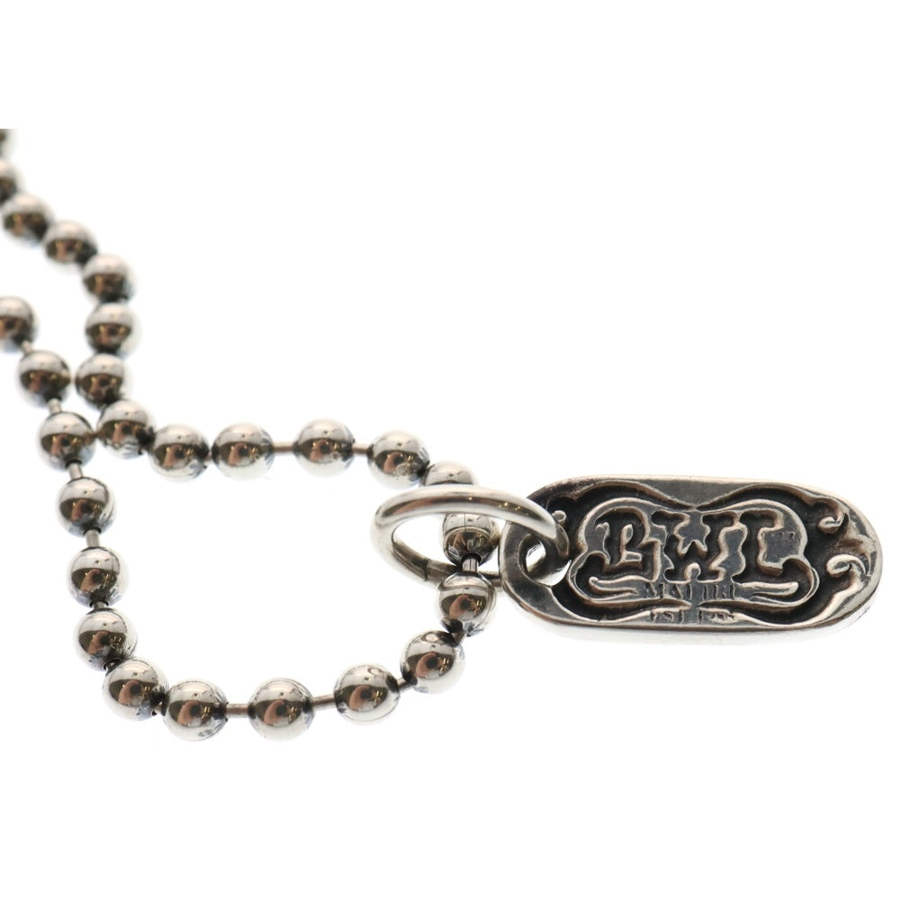 Bill Wall Leather/BWL(ビルウォールレザー) BWL Tag ボールチェーンネックレス 長さカスタム シルバー N832
