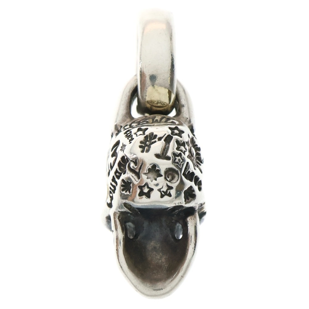 Bill Wall Leather/BWL(ビルウォールレザー) vintage Skull ヴィンテージスカル ブルーアイ ネックレストップ シルバー/ゴールド