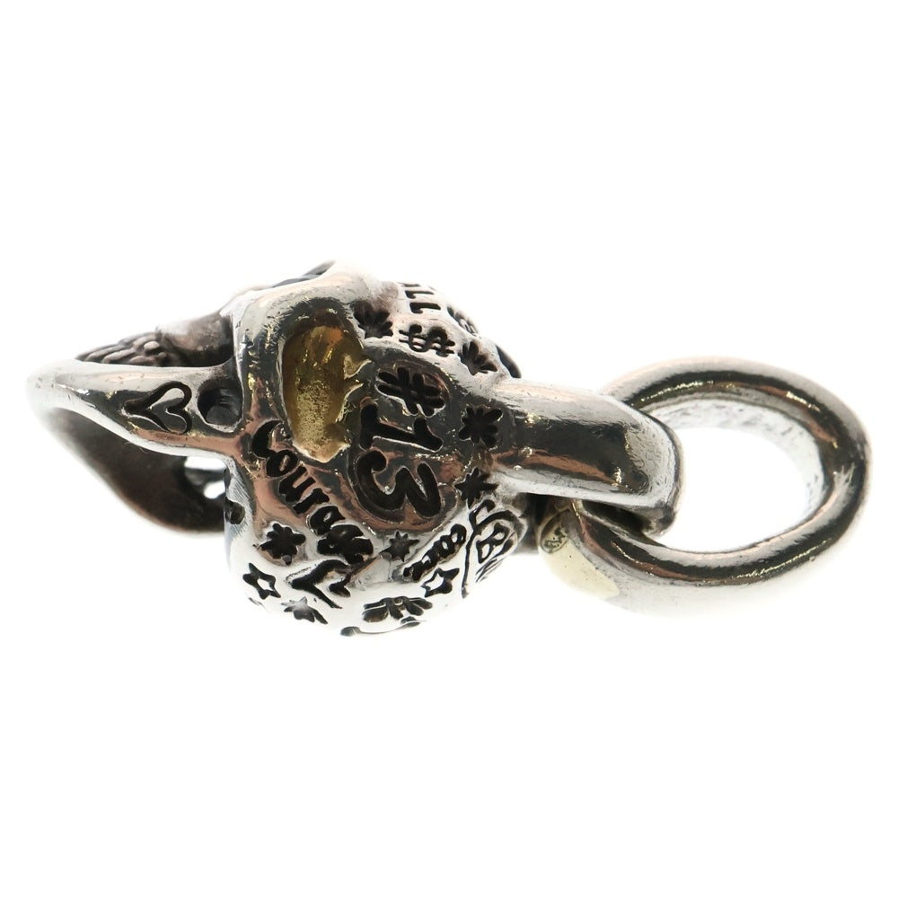 Bill Wall Leather/BWL(ビルウォールレザー) vintage Skull ヴィンテージスカル ブルーアイ ネックレストップ シルバー/ゴールド